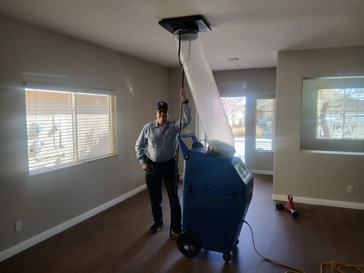 Professional Dryer Vent Cleaning work inside a Kaufman home